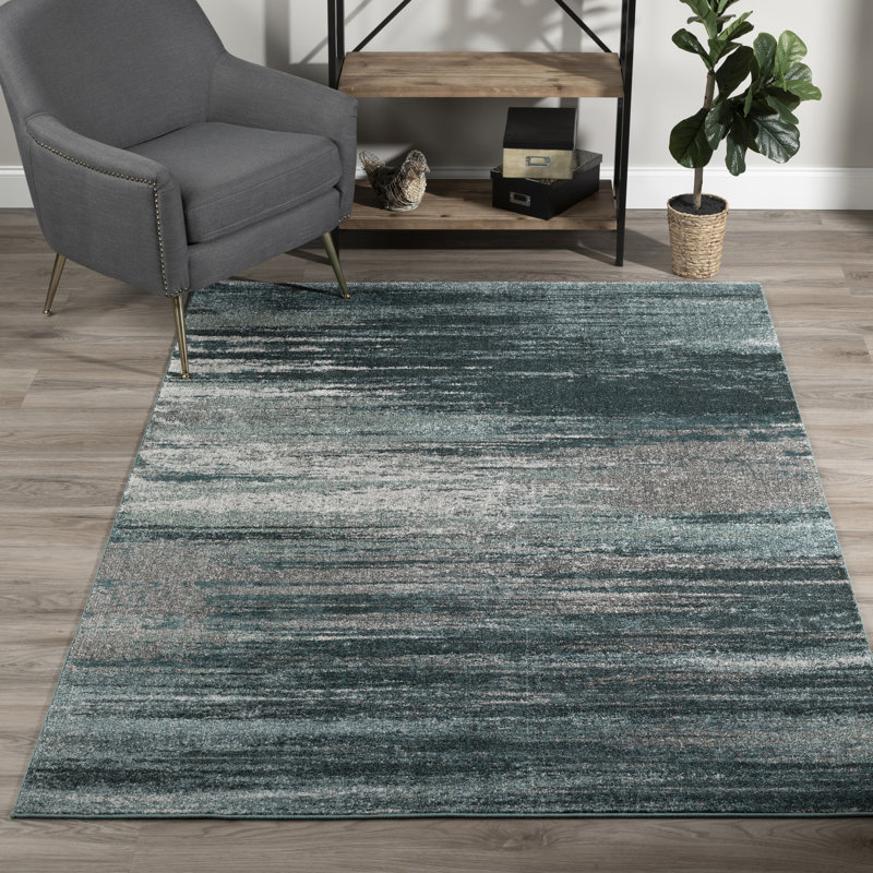 Trent Austin Design Elias Gray/Teal Area Rug & Reviews Wayfair